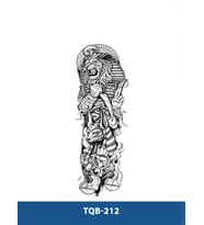 TQB-212 MISIR MEDENİYETİ ASLAN VE ULU KURT DESEN GEÇİCİ KOL DÖVMESİ-TATTO
