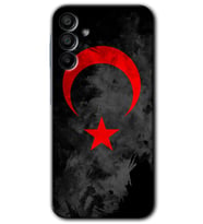 Galaxy A15 Kılıf HD Desen Baskılı Kılıf - Black Ayyıldız