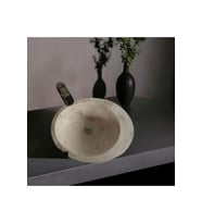 Hale Traverten Kenar Detay Elips Lavabo-291