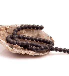 Mat Obsidyen Taşı Dizi (8 mm)