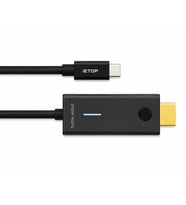 Type-c To Hdmı Görüntü Kablosu 4K 30 Hz Örgülü 1 M Gri TH03A