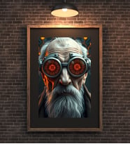 Yapay Zeka Metal Poster Metal Tablo Metal Üzerine Baskılı Metal Poster Ev Duvar Dekorasyon