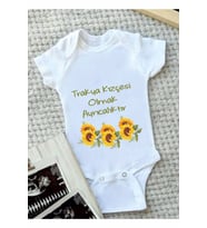 Kız Bebek Beyaz Trakya Kızçesi Olmak Ayrıcalıktır Yazılı Zıbın