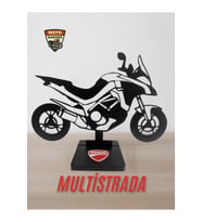Ducati Multistrada Siluet Masa Dekoru – Touring Motor Figürü