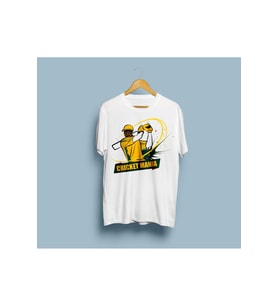 Oversize Cricket Mania Tasarım Unisex T-shirt