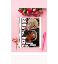 Katsuki Bakugo Anime Defter 1 Adet Özel Tasarım A4 Boyutu Telli Çizgili Defter 21*29 Cm