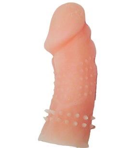 River World 12,7 cm'lik Noktalı ve Ultra Gerçekçi Damarlı Dildo Pe nis Kılıfı