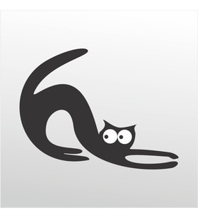 Folyo Sticker Kedi ADKPQUY659 50cm Uzunluk (Karışık)