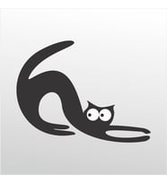 Folyo Sticker Kedi ADKPQUY659 50cm Uzunluk (Karışık)