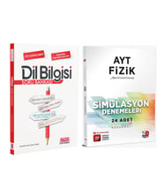 3D AYT Fizik Deneme ve AKM Dil Bilgisi Soru Bankası Seti 2 Kitap