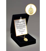 14 Şubat Sevgililer Günü Hediyesi "Sevgilime" Alya Anka Kuşu Çelik Kolye  Işıklı Premium Kutuda (Gold)