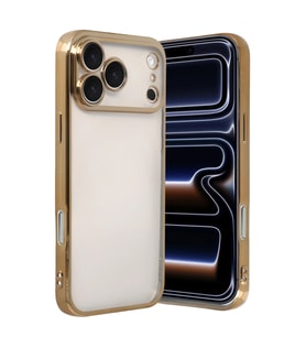 iPhone 17 Pro Max Kamera Korumalı Lensli Silikon - Gold
