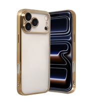iPhone 17 Pro Max Kamera Korumalı Lensli Silikon - Gold