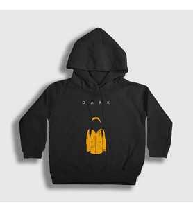 Presmono Unisex Çocuk Siyah Jonas Dark Kapüşonlu Sweatshirt 186750tt