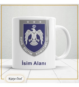 Hava Eğitim Komutanlığına Özel İsim Yazılabilir Kupa Bardak – Kişiye Özel Askeri Temalı Hediye-142