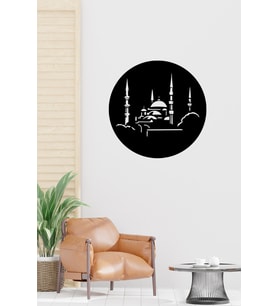 35 cm Camii Silueti Tablo – 3 mm Ahşap MDF