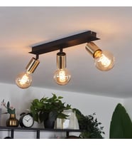 RİOLIGHT MODERN3 SİYAH3 3XE27 DUYLU3 MAFSALLI HAREKETLİ BAŞLIK(GLOP AMPUL HARİÇ) METAL SPOT AVİZE