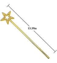 Nessiworld Altın Renk Yıldız Peri Asası Peri Değneği 34 cm 1 Adet