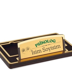 Psikoloğa Hediye Kişiye Özel Masa İsimliği