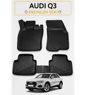 Audi Q3 2018+ 3D Havuzlu Oto Paspas