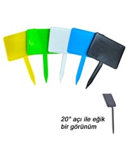 Açılı Saplamalı Etiket Küçük Boy - Yeşil