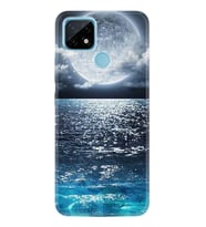 Realme C11 C21 C21Y C25Y C11 2021 Kılıf Desemli Silikon Great Moon 1301