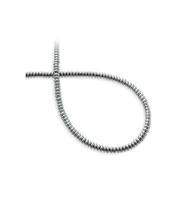 Hematit Doğal Taş Titanyum Rondela Kesim 4x2mm Dizi