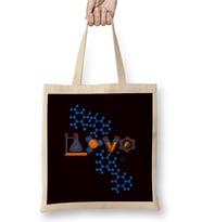 Love Chemistry Science Laboratory Medicine Pharmacist Clinic Bez Çanta Uzun Saplı