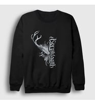 Presmono Unisex Siyah Skull Korpiklaani Sweatshirt 161953tt