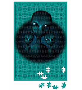 Alien Uzaylı Puzzle 240 Parça Yapboz