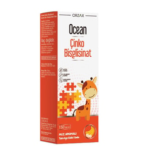 Orzax Ocean Çinko Bisglisinat 150 ml - Muz Aromalı
