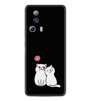 Xiaomi Mi 13 Lite Kılıf Silikon Desen Özel Seri Love Cats 1690