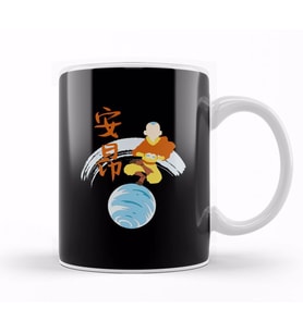 Aang Water Kanji Avatar The Last Airbender Kupa Bardak Porselen