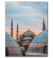 Cakatablo MDF (Ahşap) Tablo Sultan Ahmet Cami Kubeler Arasında