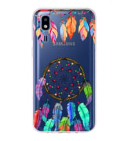 PrintiFy Samsung Galaxy A2 Core ile Uyumlu 1mm Slim Fit Nazar Boncuğu 6 Baskılı Şeffaf  Kılıf
