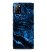 Omix X300 X500 X400 X600 X700 Kılıf Desemli Silikon Blue MArble 1379