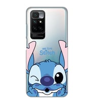 Redmi 10 2022 Uyumlu We Love Stitch Desenli Şeffaf Telefon Kılıfı