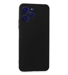 Newface Xiaomi Redmi 12 Kılıf Nano içi Kadife Silikon - Siyah