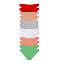 12 adet Süper Eko Set Likralı Kadın Slip Külot Set