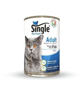 Single Balıklı Kedi Konservesi 415 gr