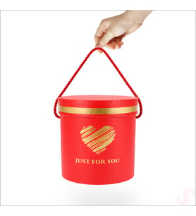 Just For You Silindir Hediye Kutusu 15,5 cm Orta Boy – Kırmızı