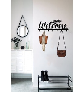 Dekoratif Metal Duvar Askısı - Modern Portmanto