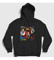 Presmono Unisex Siyah Album Kino Noch Kapüşonlu Sweatshirt 441147tt