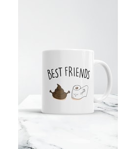 Best Friends Tuvalet Kağıdı & Bok Kupa Bardak