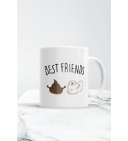 Best Friends Tuvalet Kağıdı & Bok Kupa Bardak