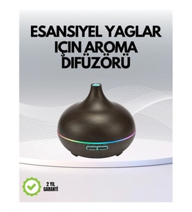 Mey İthalat® 7 Renk Işıklı Ultrasonik Hava Difüzörü – Sessiz ve Güvenli Kullanım