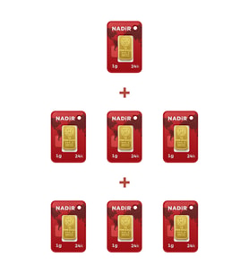 Nadir Gold 24 Ayar 7 Gram Külçe Altın (7 Adet 1 Gram Külçe Altın )