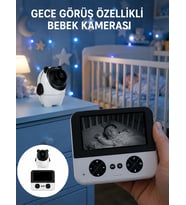 Görüntülü Bebek Monitörü 4.3 İnç Ekran ve Sesli İletişim
