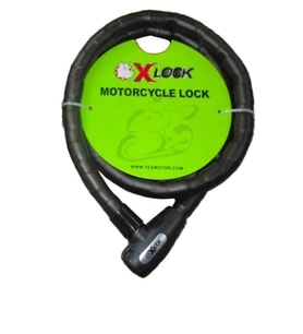 XBYC 81902 2 Metre 25×2000 mm Halat Kilit Anahtarlı Yüksek Güvenlikli Motosiklet Kilidi