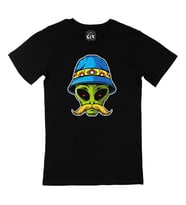 Bıyıklı Alien Siyah Tişört